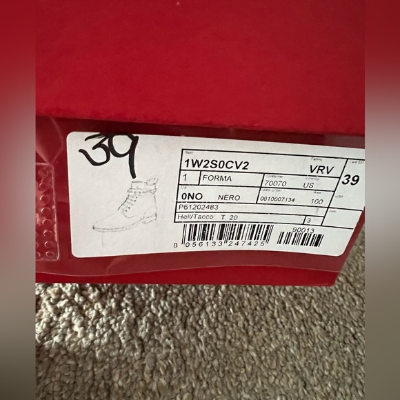 Valentino Garavani Black Studded Combat Boots - Picture 14 of 16